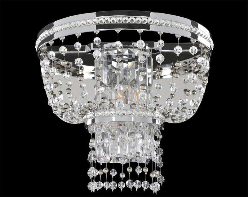 Capri 2-Light Flush Mount in Polished Chrome
