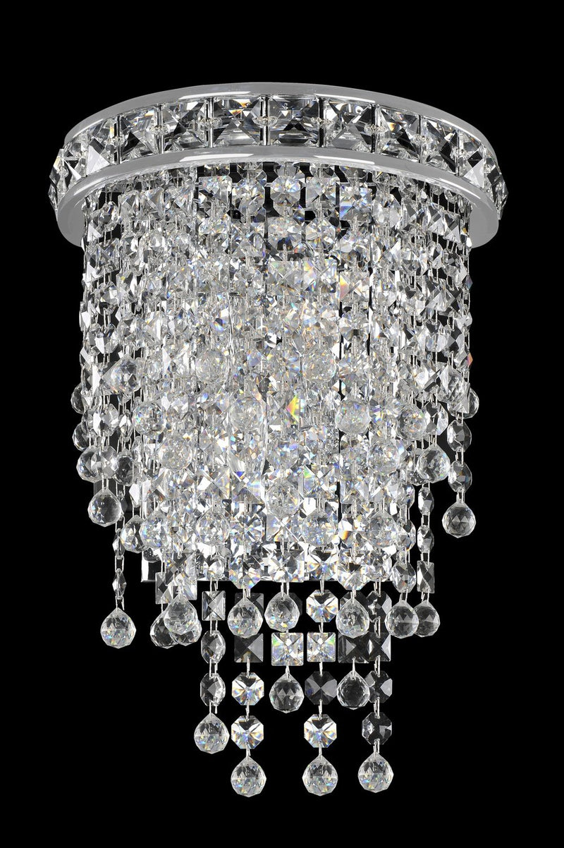 Cascata 2-Light Wall Sconce in Polished Chrome