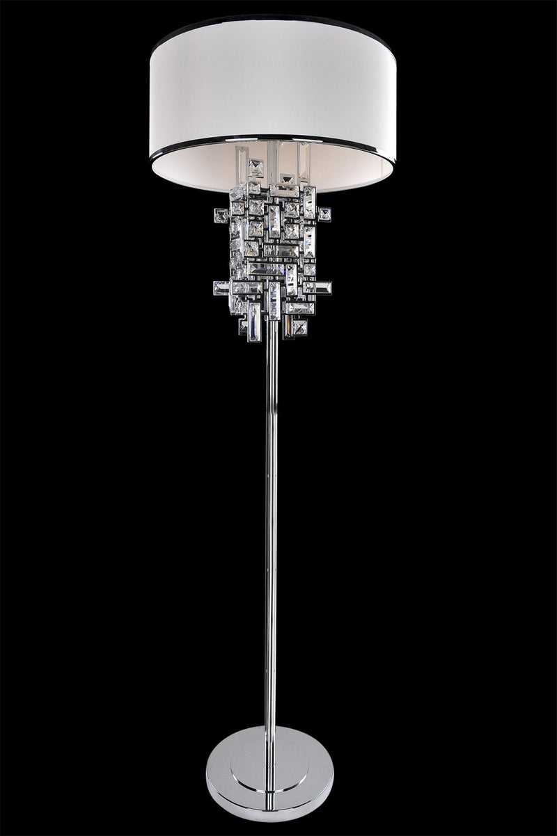 Vermeer 3-Light Floor Lamp in Polished Chrome