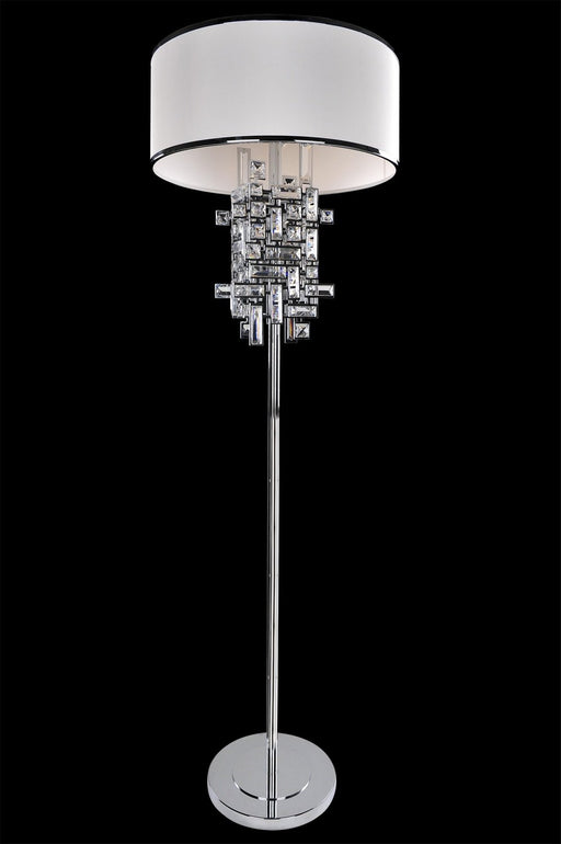 Vermeer 3-Light Floor Lamp in Polished Chrome