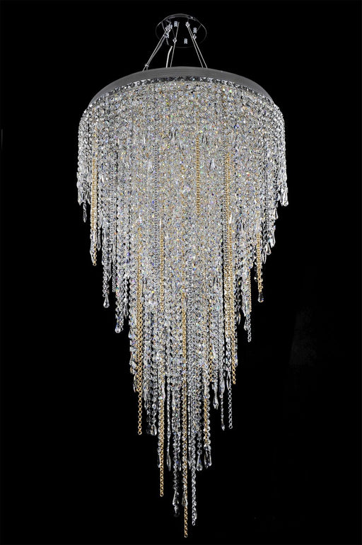 Tenuta 16-Light Crystal Pendant in Polished Chrome