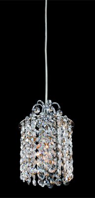 Milieu Clear Crystal Mini Pendant in Polished Chrome