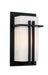 Doheny 1-Light Pocket Lantern in Black with Opal Glass Acrylic Glass