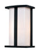 Chime 1-Light Pocket Lantern in Black with Opal Glass Acrylic Glass