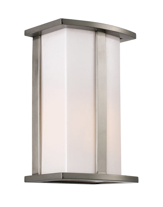 Chime 1-Light Pocket Lantern in Steel with Opal Glass Acrylic Glass