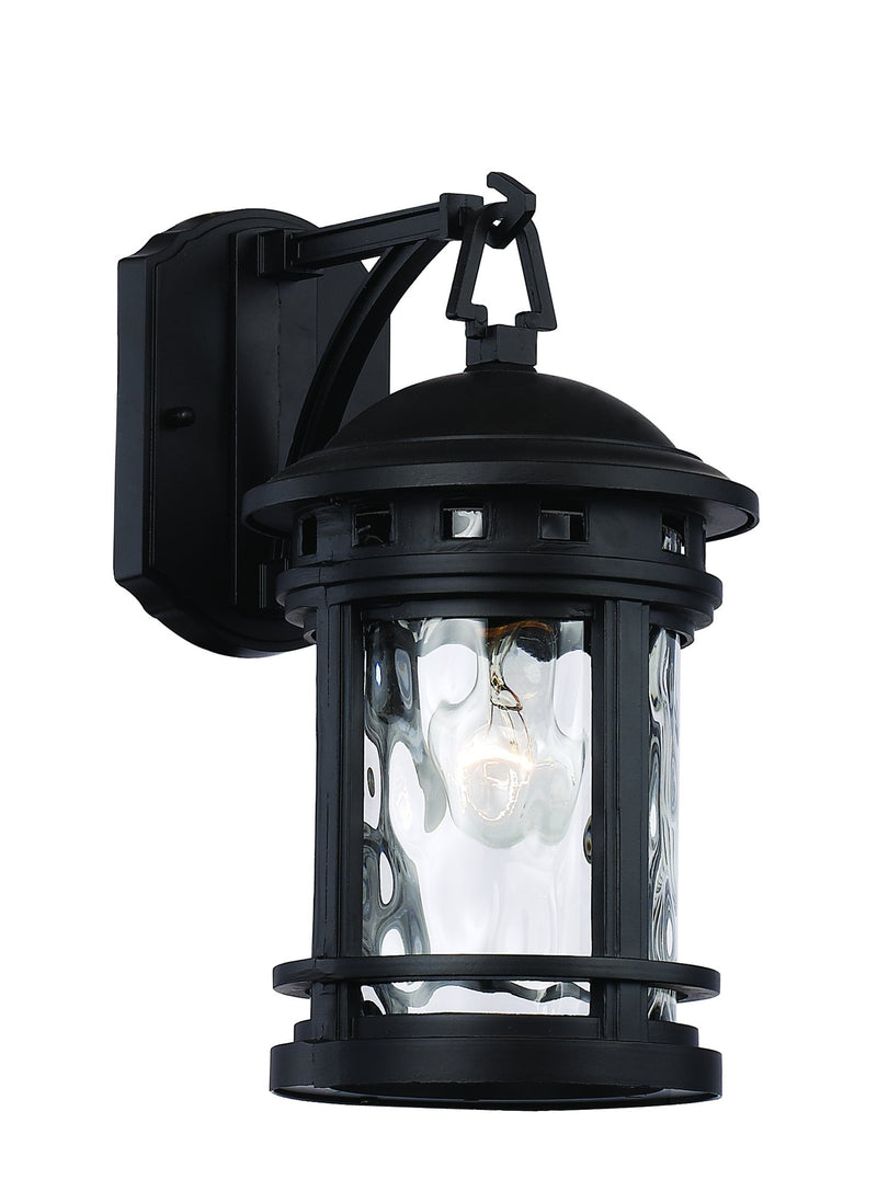 Boardwalk 12.5" Outdoor Wall Lantern in Black