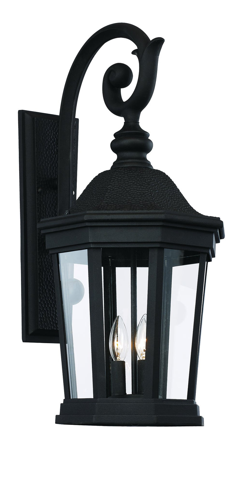 Westfield 3-Light 26" Outdoor Wall Lantern in Black