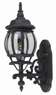 Francisco 1-Light 20.5" Outdoor Wall Lantern in Black