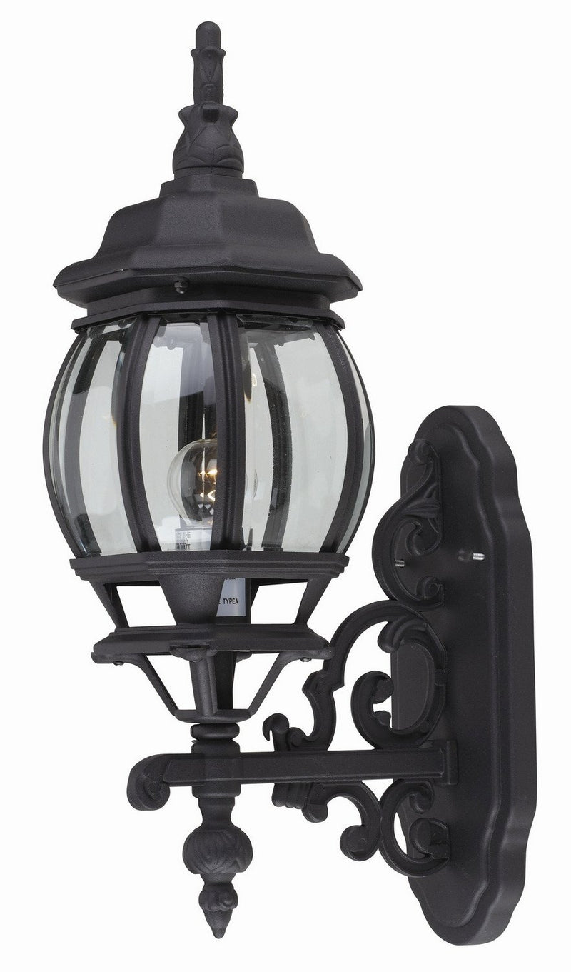 Francisco 1-Light 20.5" Outdoor Wall Lantern in Black