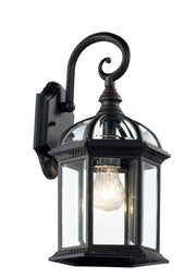 Wentworth 15.75" Outdoor Wall Lantern in Black