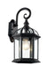 Wentworth 1-Light Wall Lantern in Black with Clear Beveled Glass
