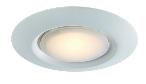 Vanowen 1-Light Flushmount in White with White Frost Glass