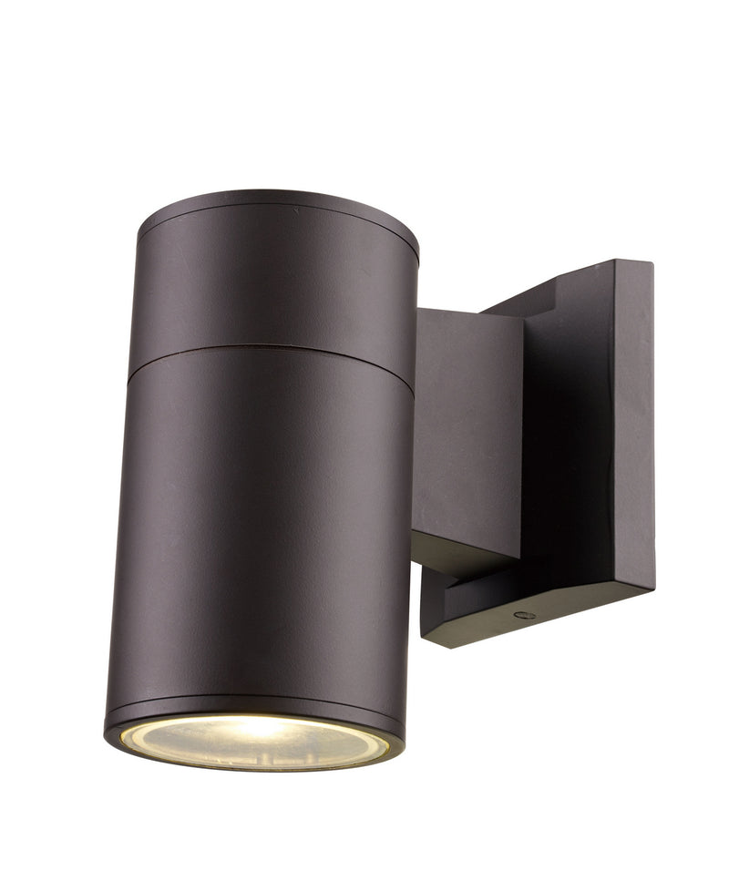 Compact LED Pocket Lantern in Bronze with Clear Glass