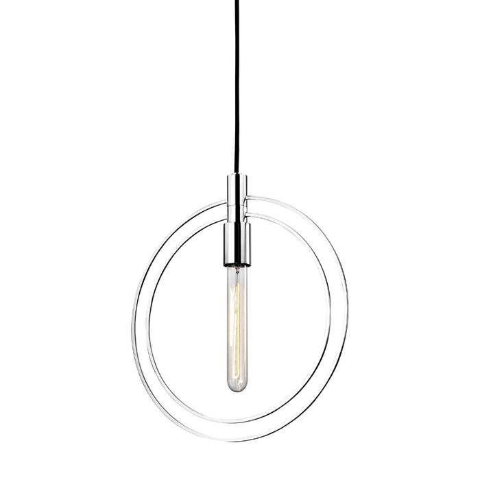 Masonville 1 Light Pendant in Polished Nickel