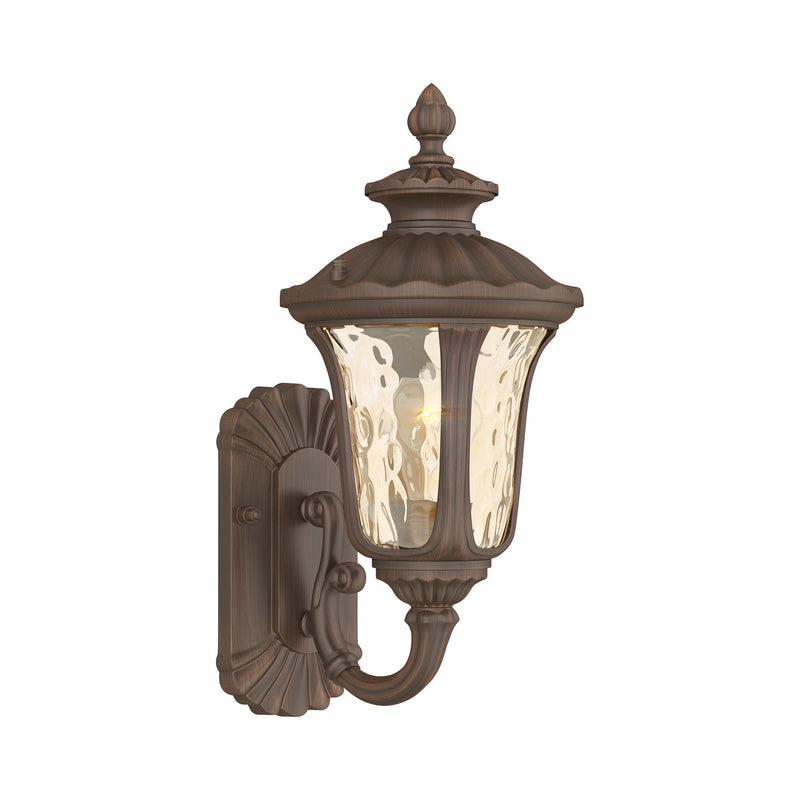 Oxford Small Outdoor Wall Lantern (Up Mount) in Hand Applied Imperial Bronze