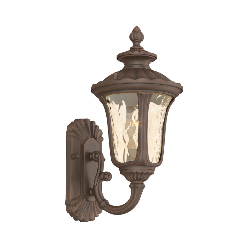 Oxford Small Outdoor Wall Lantern (Up Mount) in Hand Applied Imperial Bronze