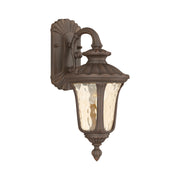 Oxford Small Outdoor Wall Lantern (Down Mount) in Hand Applied Imperial Bronze