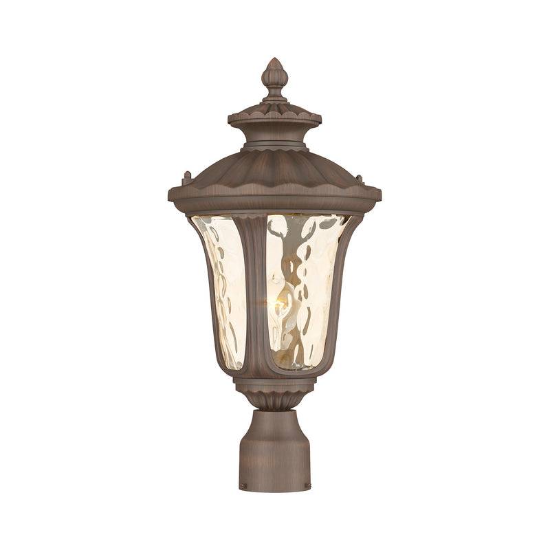 Oxford Medium Outdoor Post Light in Hand Applied Imperial Bronze