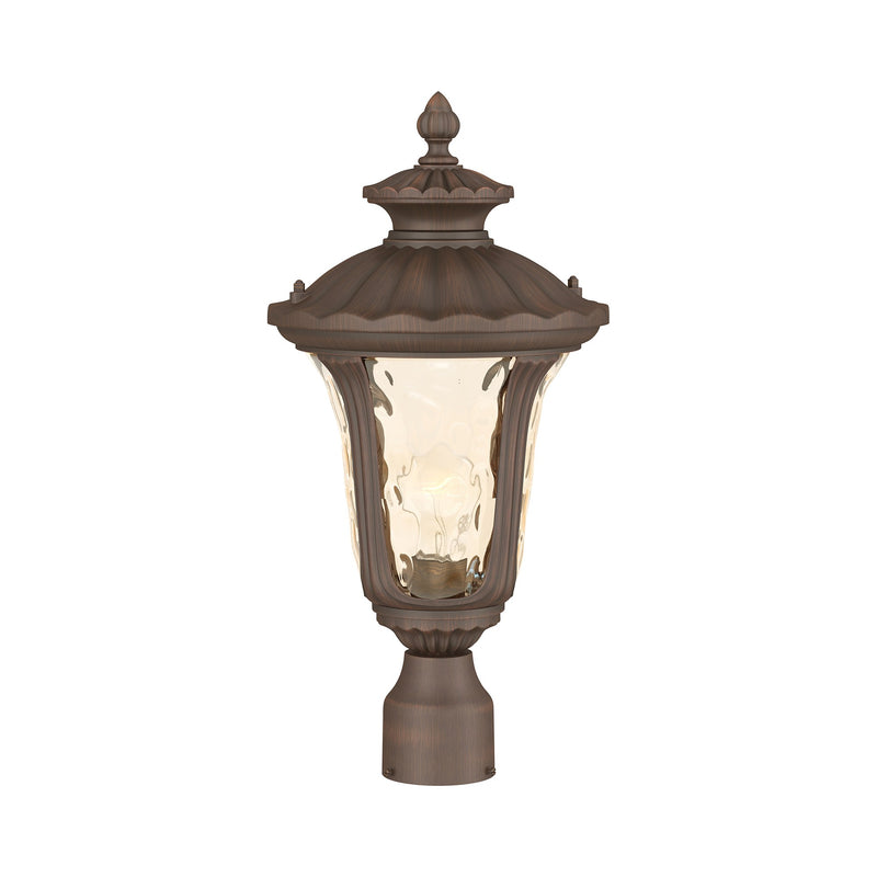 Oxford Medium Outdoor Post Light in Hand Applied Imperial Bronze