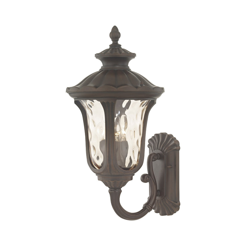 Oxford 3-Light Large Outdoor Wall Lantern (Up Mount) in Hand Applied Imperial Bronze