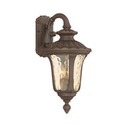 Oxford 3-Light Large Outdoor Wall Lantern (Down Mount) in Hand Applied Imperial Bronze