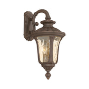 Oxford 3-Light Large Outdoor Wall Lantern (Down Mount) in Hand Applied Imperial Bronze
