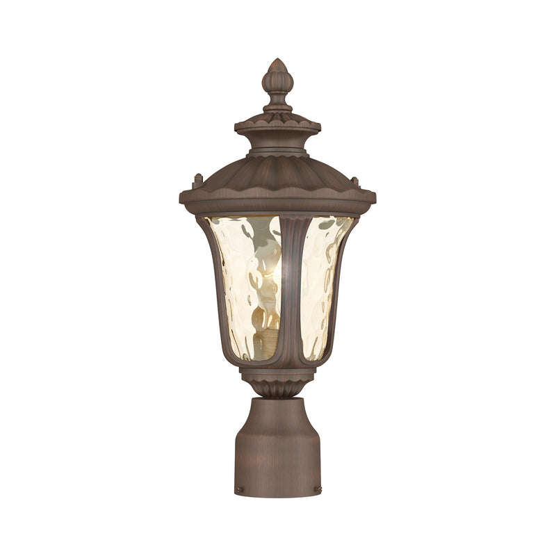 Oxford Small Outdoor Post Light in Hand Applied Imperial Bronze