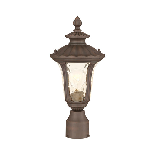 Oxford Small Outdoor Post Light in Hand Applied Imperial Bronze