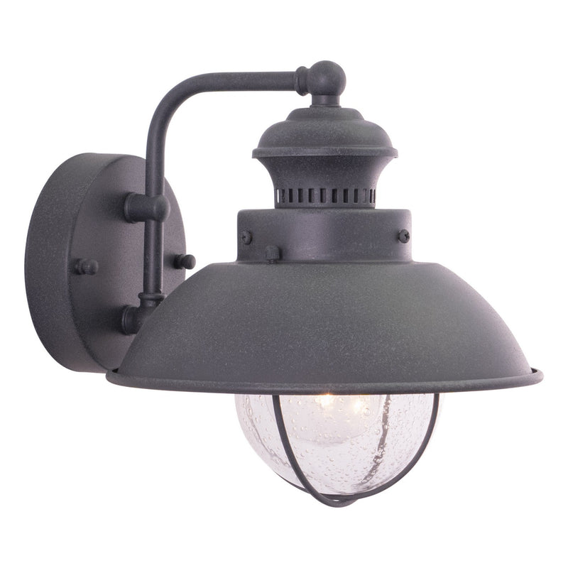 Harwich 8" Outdoor Wall Light in Textured Gray