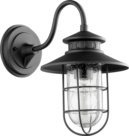 Moriarty 13" Outdoor Barn Light in Textured Black