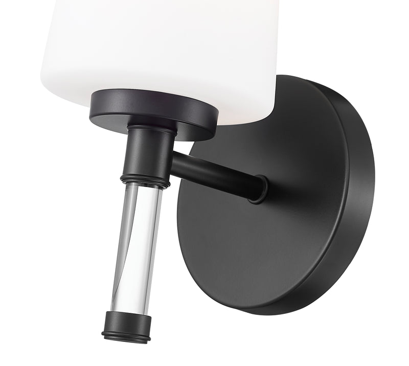 Henri 1 Light 6.5" Vanity in Matte Black