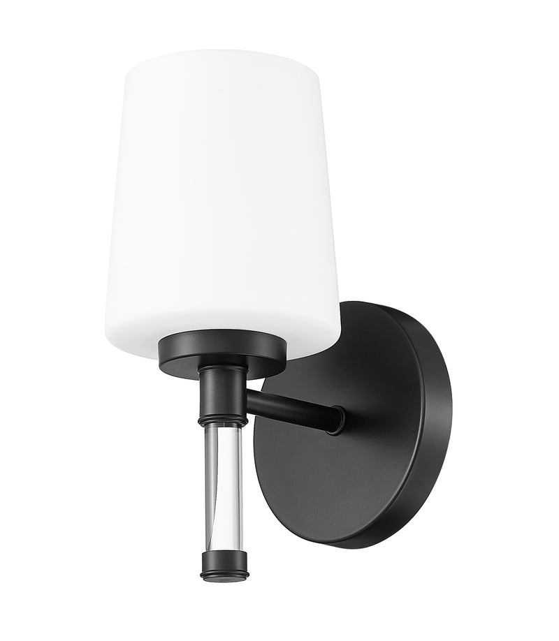 Henri 1 Light 6.5" Vanity in Matte Black