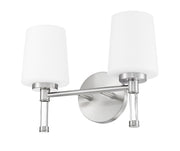 Henri 2 Light 14" Vanity in Brushed Nickel