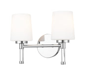 Henri 2 Light 14" Vanity in Chrome
