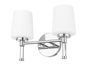 Henri 2 Light 14" Vanity in Chrome