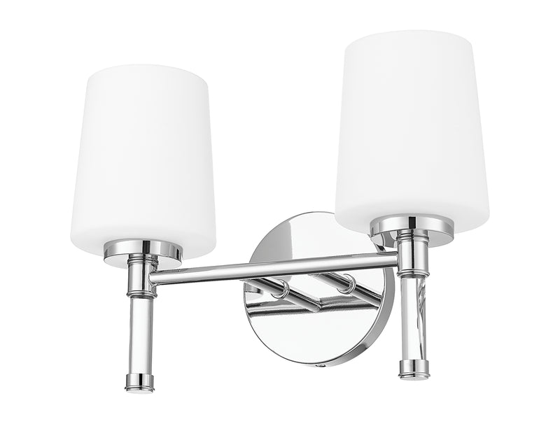 Henri 2 Light 14" Vanity in Chrome