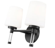 Henri 2 Light 14" Vanity in Matte Black