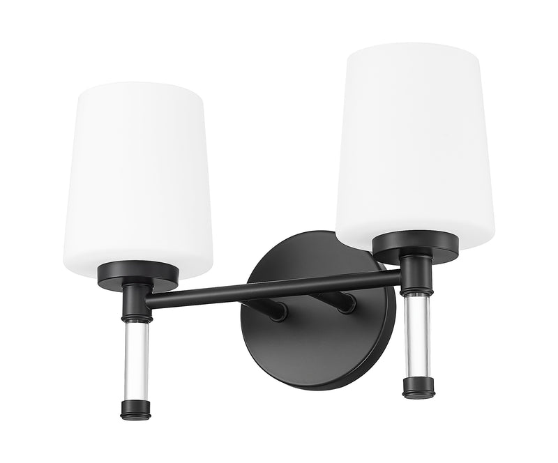 Henri 2 Light 14" Vanity in Matte Black