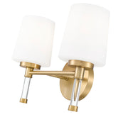 Henri 2 Light 14" Vanity in Modern Gold