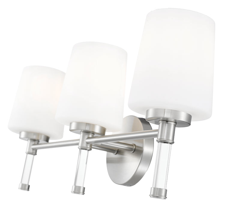 Henri 3 Light 24" Vanity in Brushed Nickel