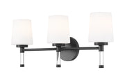 Henri 3 Light 24" Vanity in Matte Black