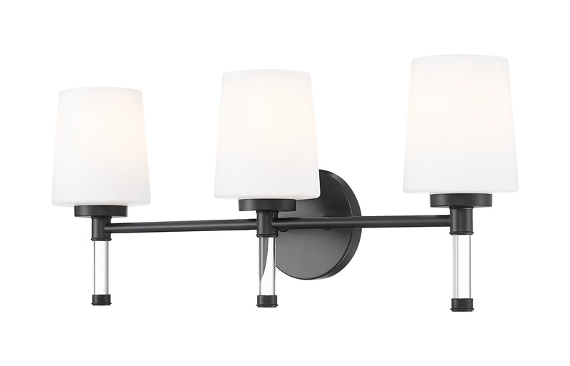 Henri 3 Light 24" Vanity in Matte Black