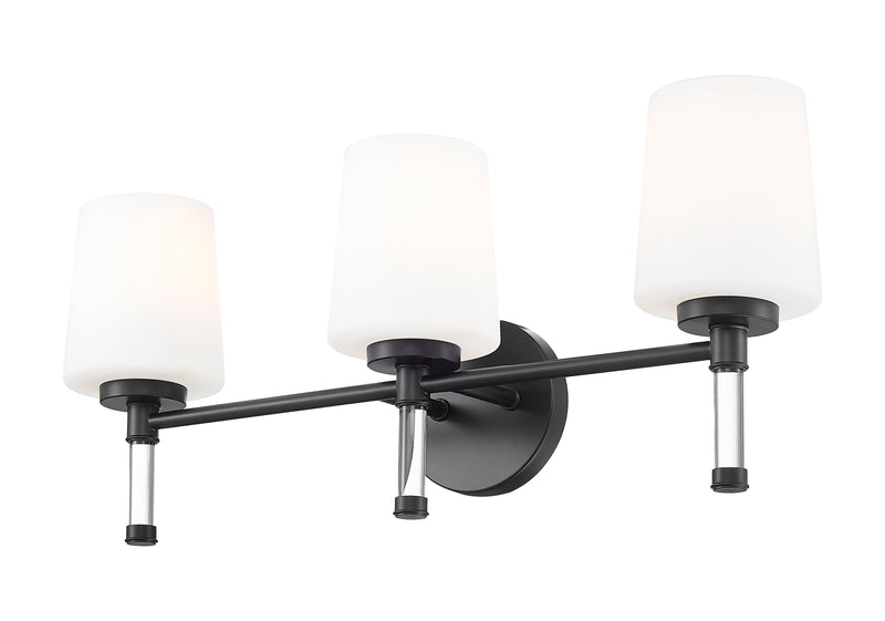 Henri 3 Light 24" Vanity in Matte Black