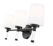 Henri 3 Light 24" Vanity in Matte Black