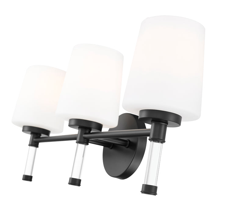 Henri 3 Light 24" Vanity in Matte Black