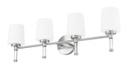 Henri 4 Light 32" Vanity in Brushed Nickel