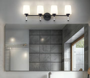 Henri 4 Light 32" Vanity in Matte Black in a room setting