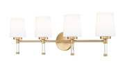 Henri 4 Light 32" Vanity in Modern Gold