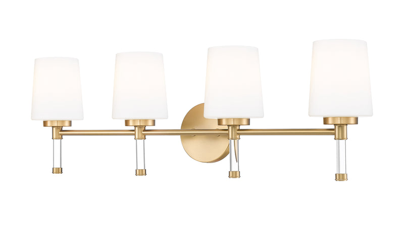 Henri 4 Light 32" Vanity in Modern Gold