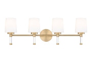 Henri 4 Light 32" Vanity in Modern Gold